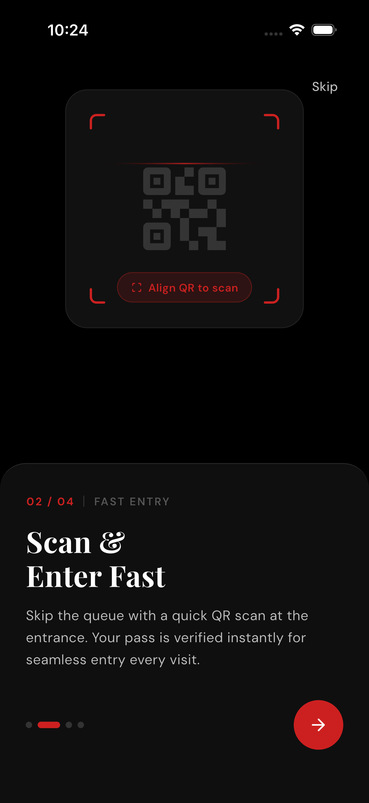 wPass rewards screen